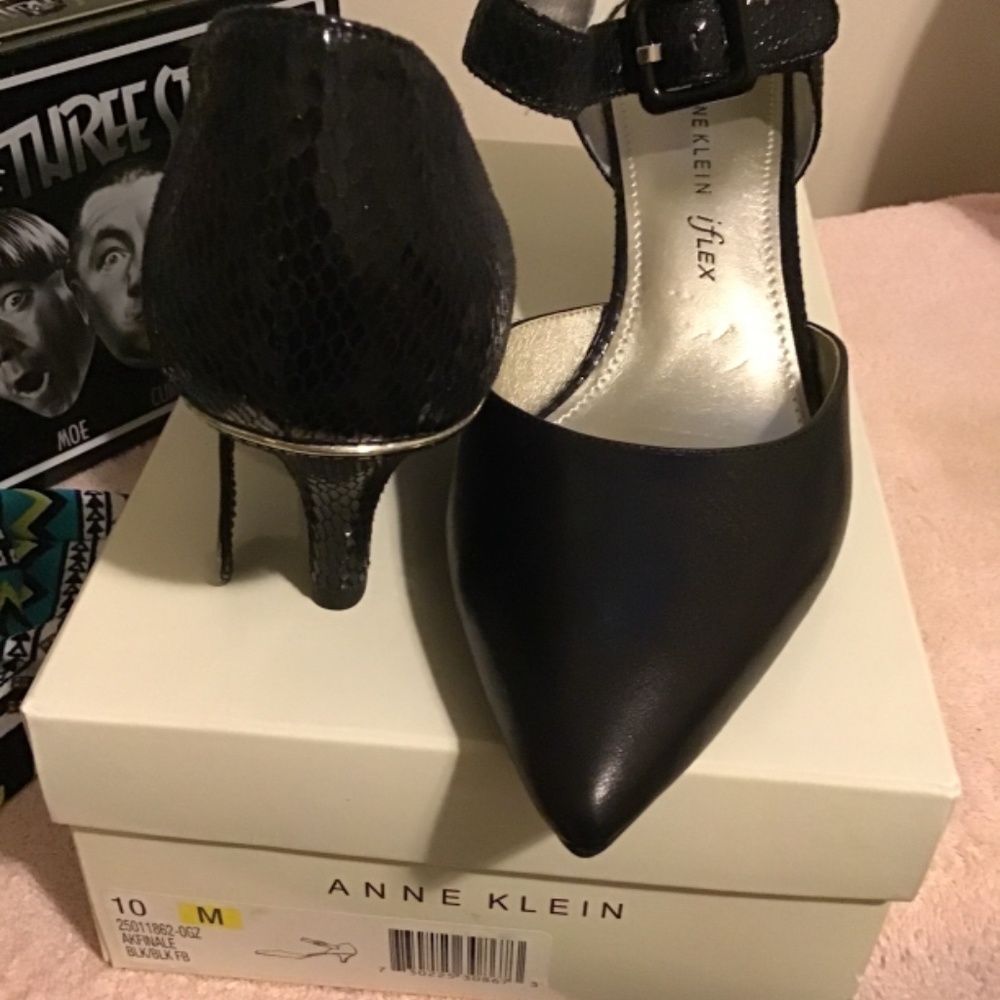 NWT Anne Klein, Akfinale, black pumps, size 10 medium , great shoe! - Picture 3 of 3
